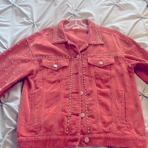 POL pink corduroy jacket